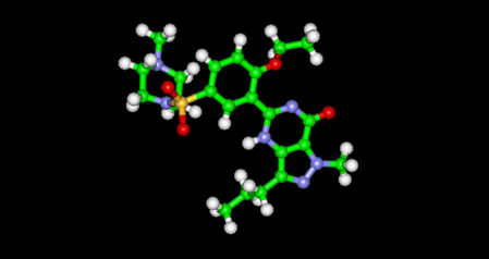 Viagra Molecule Ball and Stick Model