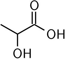 lactic acid molecular struture