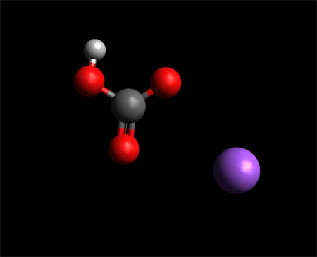 Natriumbicarbonat-Molekül