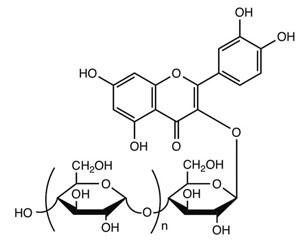 alpha-gycosyl-isoquercetin  Molecular Struture