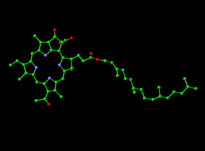 pheophytin molecule from photosynthesis