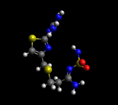 Famotidine Ball and Spacefill/CPK