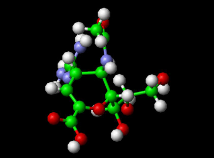 Relenza Molecule Ball and Spacefill/CPK