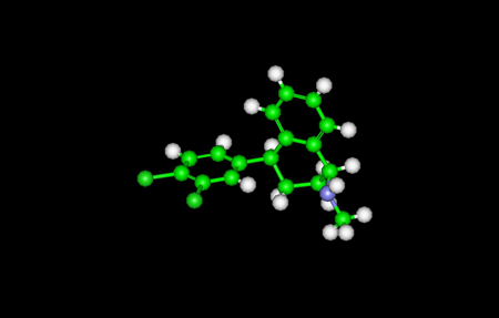 Zoloft Molecule Ball and Stick Model