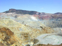 The El Chino open-pit copper mine in New Mexico.