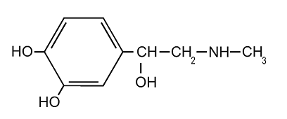 adrenalin, Epinephrine Molecule 