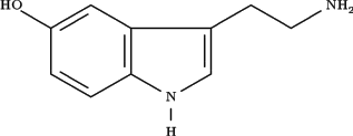 Serotonin Molecular Struture