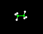 ethane ball and stick model