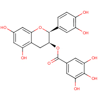 Epigallocatechin gallate molecular structure