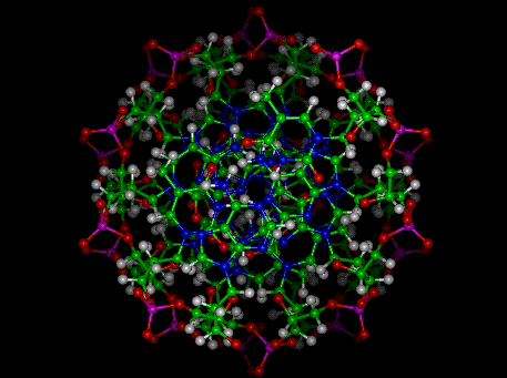 DNA Molecule down the barrel