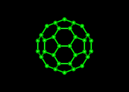 Cotton Molecular Structure --Fullerene Molecule 