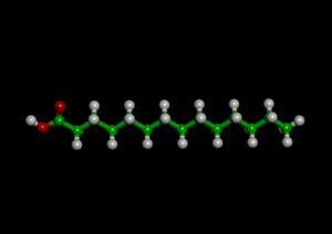 Myristic Acid Molecule